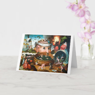 Tarjeta La visión de Tondal   Hieronymus Bosch  