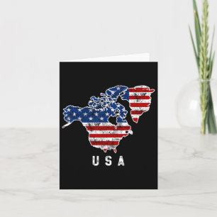 Tarjeta La visión de Trump del mapa de Estados Unidos con