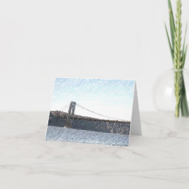 Tarjeta La visión del Hudson por parte de George Washingto