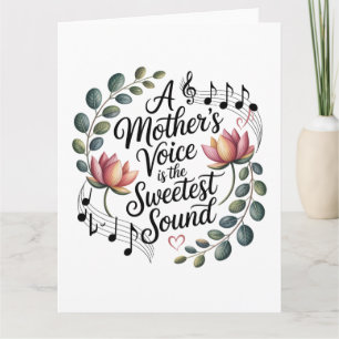 Tarjeta La Voz de una Madre es el Sonido más Dulce