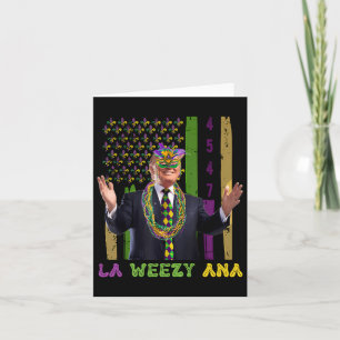 Tarjeta La Weezy Ana Funny Mardi Gras 2025