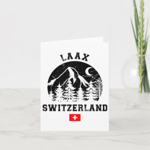 Tarjeta Laax Suiza Estación de Esquí Alpes Esquí Alpino Su