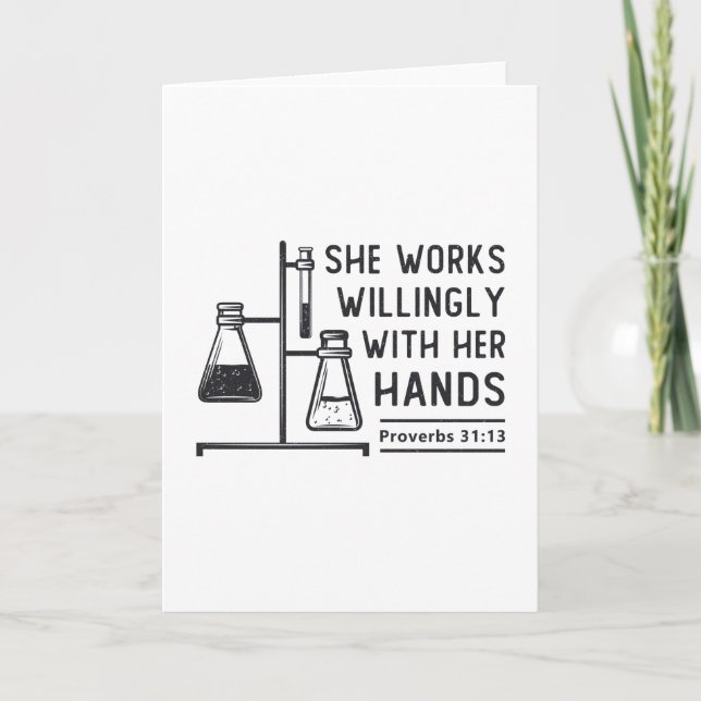 Tarjeta Lab Tech Que Trabaja Como Técnico De Laboratorio (Anverso)