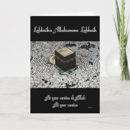 Tarjeta Labbaika Allahumma Labbaik