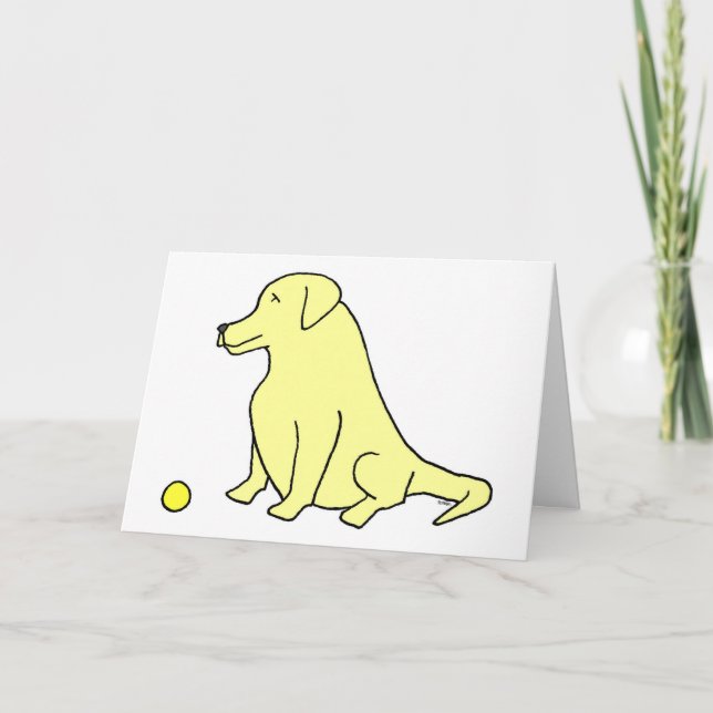 Tarjeta Laboratorio Amarillo "Siéntese. Quédate. Ten Un Ba (Anverso)
