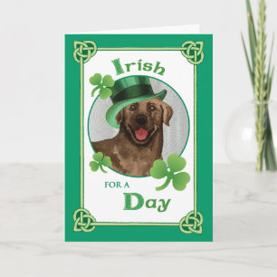 Tarjeta Laboratorio de chocolate St. Patrick's Day