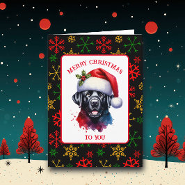 Tarjeta Laboratorio de color de agua dulce negro en Santa 