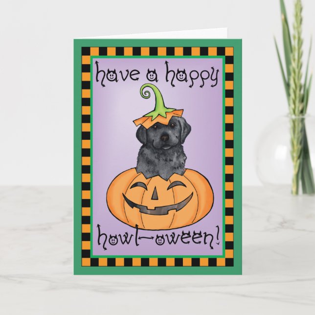 Tarjeta Laboratorio negro de Halloween (Anverso)