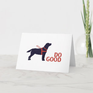 Tarjeta Laboratorio Negro - Do Good - Perro de servicio - 