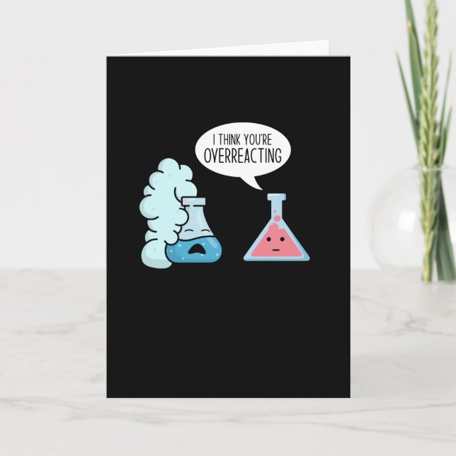 Tarjeta Laboratorio Químico de Reacción Química (Anverso)