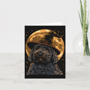 Tarjeta Labradoodle Halloween Perro Divertido Cachorro Gra