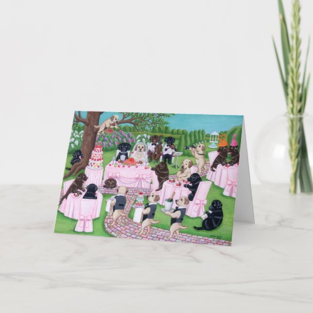 Tarjeta Labrador Boda (Anverso)