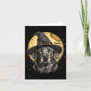 Tarjeta Labrador Halloween Divertido Perro Negro Lab Mom C