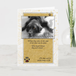 Tarjeta Labrador Perro blanco negro con simpatía por el Ma