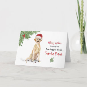 Tarjeta Labrador recupera a Navidades de perro en divertid