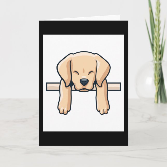 Tarjeta Labrador recuperador (Anverso)