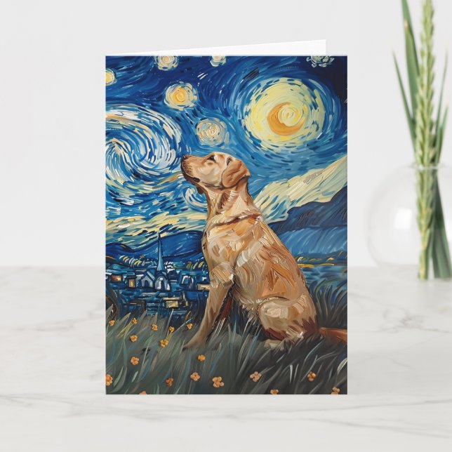 Tarjeta Labrador recuperador de perro de laboratorio amari (Anverso)