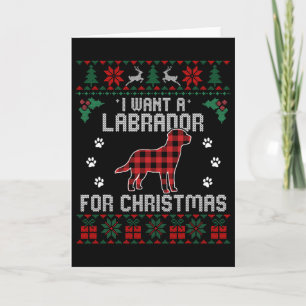 Tarjeta Labrador Recuperador Perro Lover Regalos Navidades