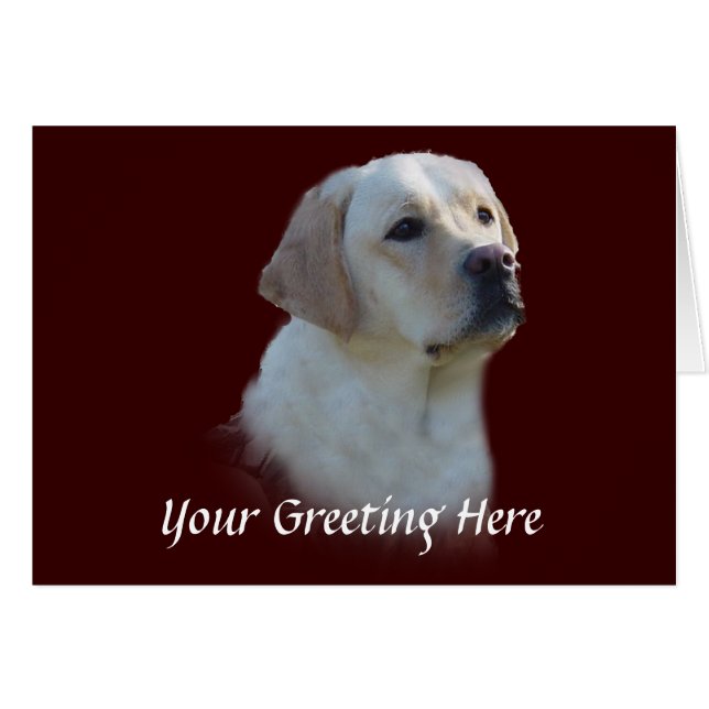Tarjeta Labrador Retriever (Anverso (Horizontal))