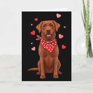 Tarjeta Labrador Retriever San Valentín Amante Perros Cora