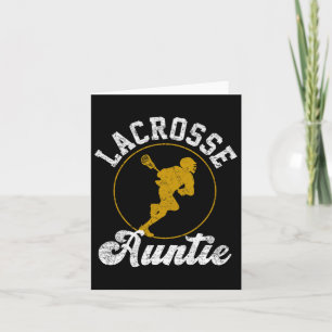 Tarjeta Lacrosse Auntie Lacrosse Lover Fathers Day