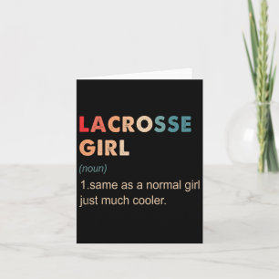 Tarjeta Lacrosse Chica Definition Funny Lacrosse Lover Gif