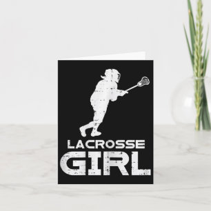 Tarjeta Lacrosse Chica Guay Sports Lax Player Goalie Chica