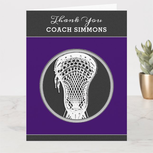 Tarjeta Lacrosse Coach (Planta pequeña)