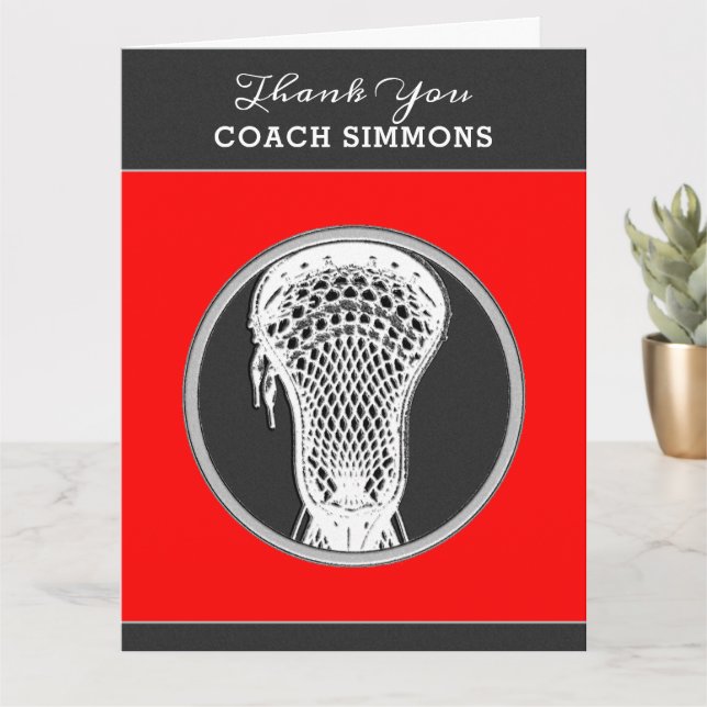 Tarjeta Lacrosse Coach (Planta pequeña)