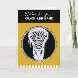 Tarjeta Lacrosse Coach Gracias
