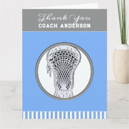 Tarjeta Lacrosse Coach Gracias