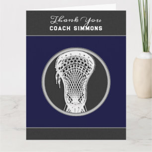 Tarjeta Lacrosse Coach Gracias