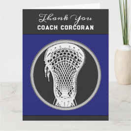 Tarjeta Lacrosse Coach Gracias