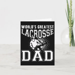 Tarjeta Lacrosse Dad Lax Stick Lacrosse es la mayor laguna