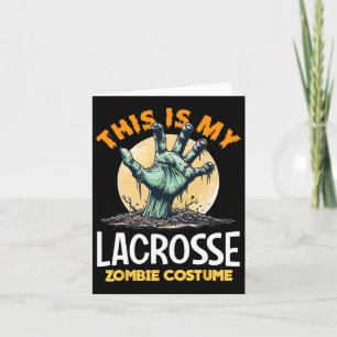 Tarjeta Lacrosse Halloween Traje Zombie Matanza