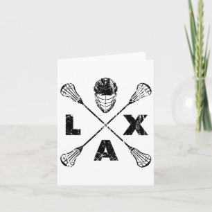 Tarjeta Lacrosse Lax Cross Axis Black Colorway