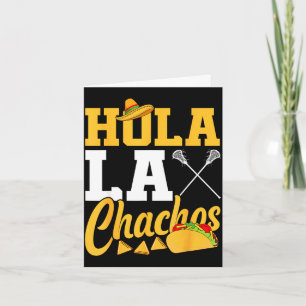 Tarjeta Lacrosse lax mexicano cinco de mayo hola laxchacho
