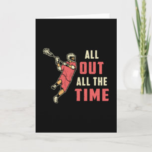 Tarjeta Lacrosse Player Lax Sport Stick Sports Funny Gift