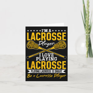 Tarjeta Lacrosse - Soy un jugador de Lacrosse me encanta j