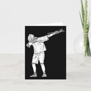 Tarjeta Lacrosse Stick Boy Dabbing Youth Dab Dance