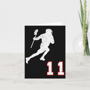 Tarjeta Lactador Lacrosse Gift Número 11 Para Los Ventilad