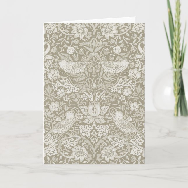 Tarjeta Ladrón de fresa Ivory, William Morris (Anverso)