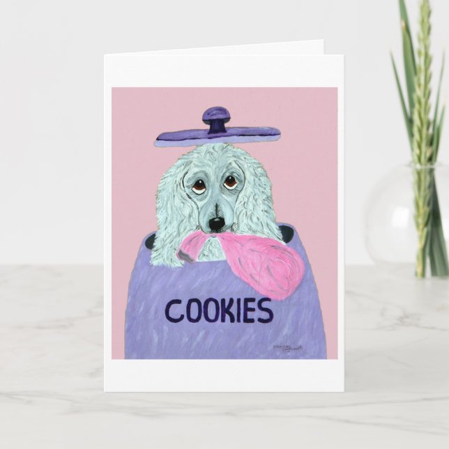Tarjeta Ladrón de Galletas Caniche  (Anverso)