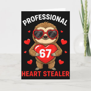 Tarjeta Ladrón Profesional del Corazón San Valentín 67 Mem