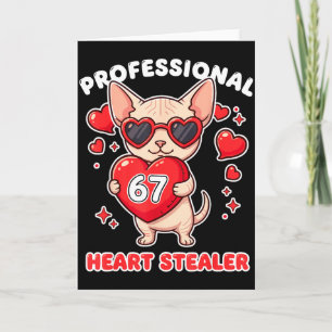 Tarjeta Ladrón Profesional del Corazón San Valentines 67 M