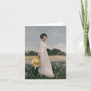 Tarjeta Lady Bird Johnson - Aaron Shikler (1978)