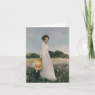 Tarjeta Lady Bird Johnson - Aaron Shikler (1978)