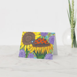 Tarjeta Lady Bug Afternoon Notecard