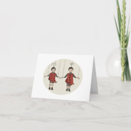 Tarjeta Lady Bug Marrionettes
