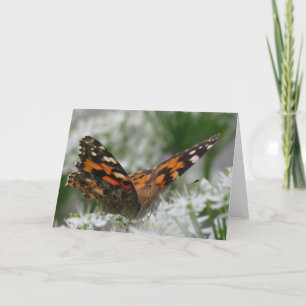 Tarjeta Lady Butterfly pintada